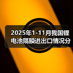 2025年1-11月我国锂电池隔膜进出口情况分析(图3) 2025年1-11月我国锂电池隔膜进出口情况分析(图3)