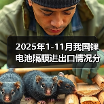 2025年1-11月我国锂电池隔膜进出口情况分析(图2) 2025年1-11月我国锂电池隔膜进出口情况分析(图2)