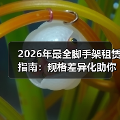 2026年最全脚手架租赁指南:规格差异化助你高效施工(图3) 2026年最全脚手架租赁指南:规格差异化助你高效施工(图3)