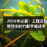 2026年必看!工程设备租赁中的竹脚手架成本差异和优势解析(图1) 2026年必看!工程设备租赁中的竹脚手架成本差异和优势解析(图1)