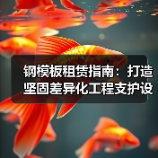 钢模板租赁指南:打造坚固差异化工程支护设备新时代(图3) 钢模板租赁指南:打造坚固差异化工程支护设备新时代(图3)