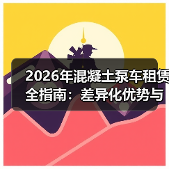 2026年混凝土泵车租赁全指南:差异化优势与行业内幕(图3) 2026年混凝土泵车租赁全指南:差异化优势与行业内幕(图3)