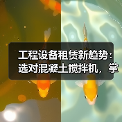 工程设备租赁新趋势:选对混凝土搅拌机,掌握容量差异化关键(图1) 工程设备租赁新趋势:选对混凝土搅拌机,掌握容量差异化关键(图1)