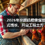 2026年挖掘机租赁爆发式增长,开启工程土方设备新纪元(图1) 2026年挖掘机租赁爆发式增长,开启工程土方设备新纪元(图1)