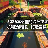 2026年必懂的液压挖掘机租赁策略,打造差异化动力优势(图4) 2026年必懂的液压挖掘机租赁策略,打造差异化动力优势(图4)