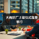 大南新厂上梁仪式隆重举行(图3) 大南新厂上梁仪式隆重举行(图3)