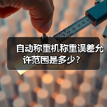 自动称重机称重误差允许范围是多少?(图1) 自动称重机称重误差允许范围是多少?(图1)